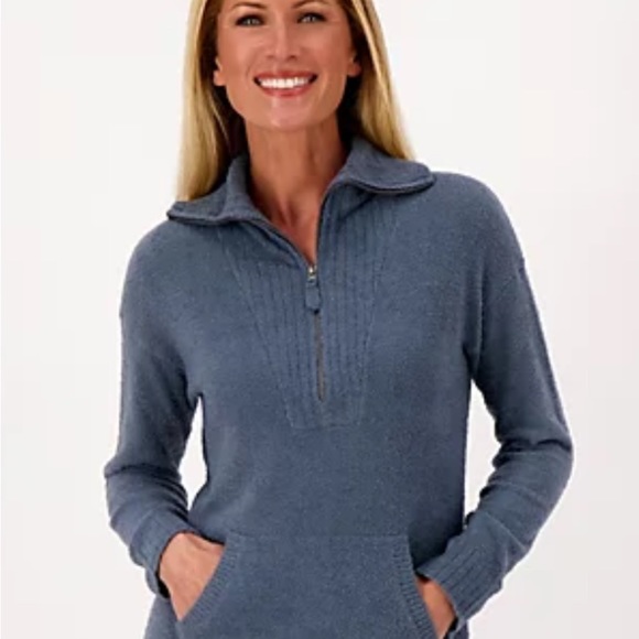 Barefoot dreams cozy chic lite tunic deep ocean EUC - Picture 2 of 6